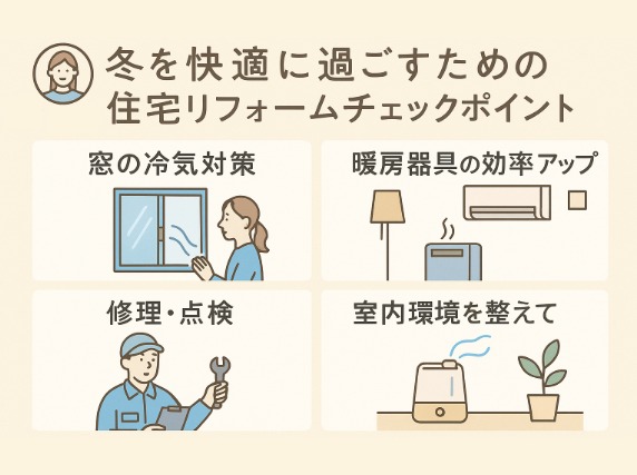 冬を快適に過ごすための住宅リフォームチェックポイント 〜住んでからの「満足度」を上げるためにできること〜