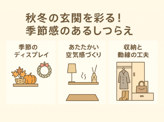 秋冬の玄関を彩る！季節を感じる玄関リフォームの考え方