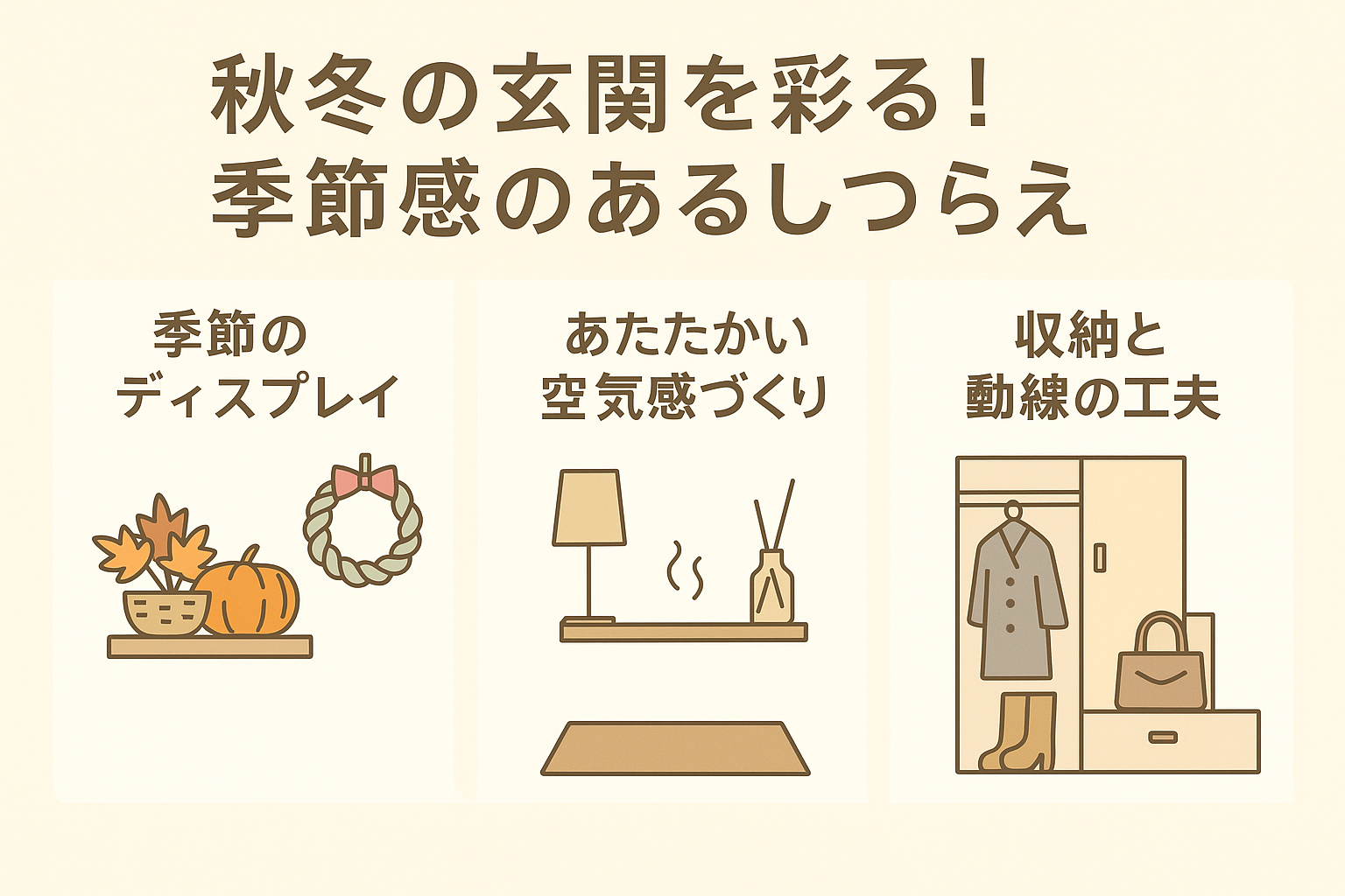 秋冬の玄関を彩る！季節を感じる玄関リフォームの考え方