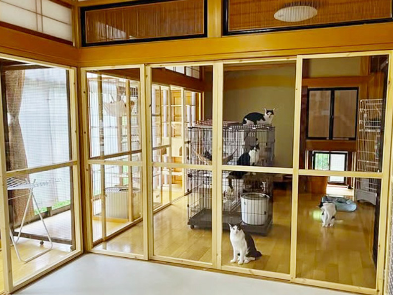 ペットが自由に行き来できるようにしたい